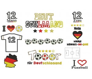 Stickserie - DEUTSCHLAAAND - Fußball